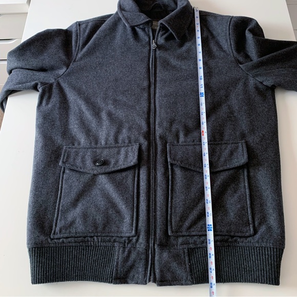 Gap mens wool blend bomber jacket gray size medium - Picture 8 of 8
